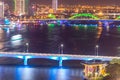 Da Nang, Vietnam Ã¢â¬â Business and Administrative District of Da Nang city on the Han River during night with night views. Picture